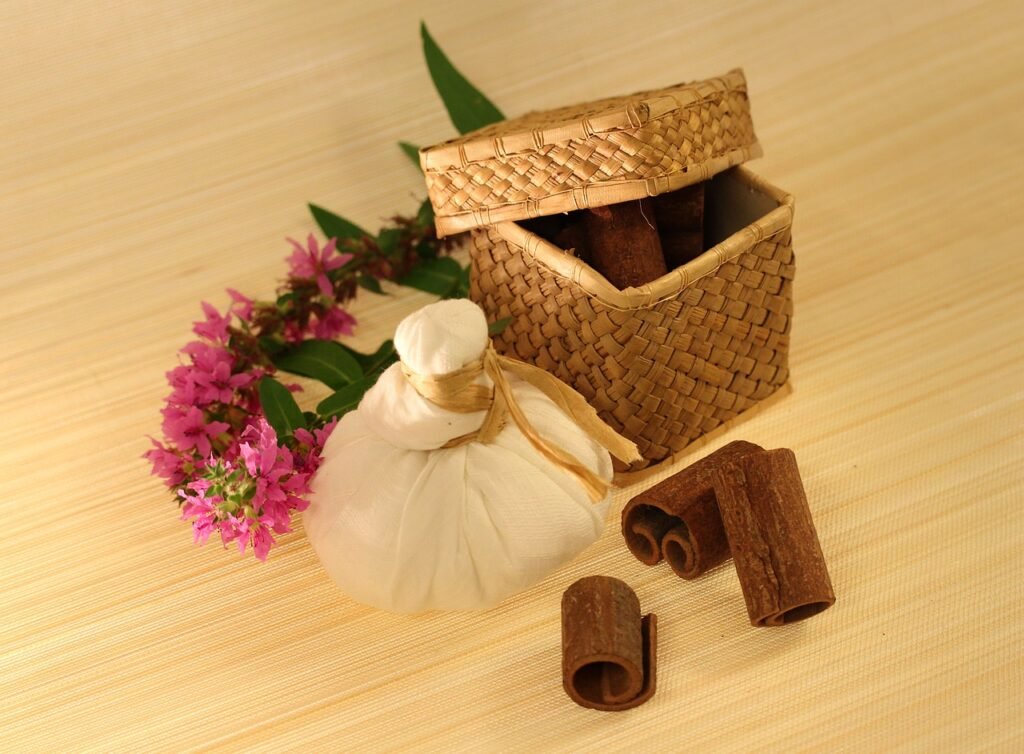 spices, herbal massage, cinnamon, blossoms, basket, herb stamp, wellness, fragrance, personal hygiene, cosmetics, ayurveda, ayurveda, ayurveda, ayurveda, ayurveda, ayurveda